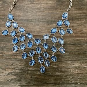 Sold 3 for $10 Sky Blue Layered Dangle Necklace